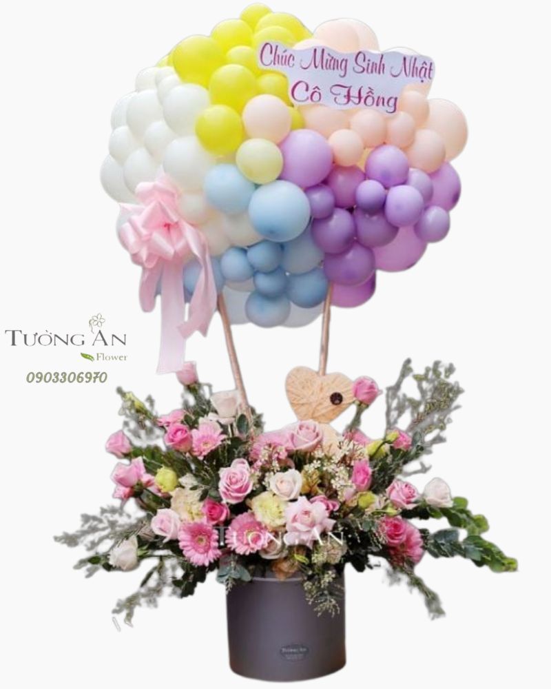  Hộp Hoa Bong Bóng Ngày Mới - S775 