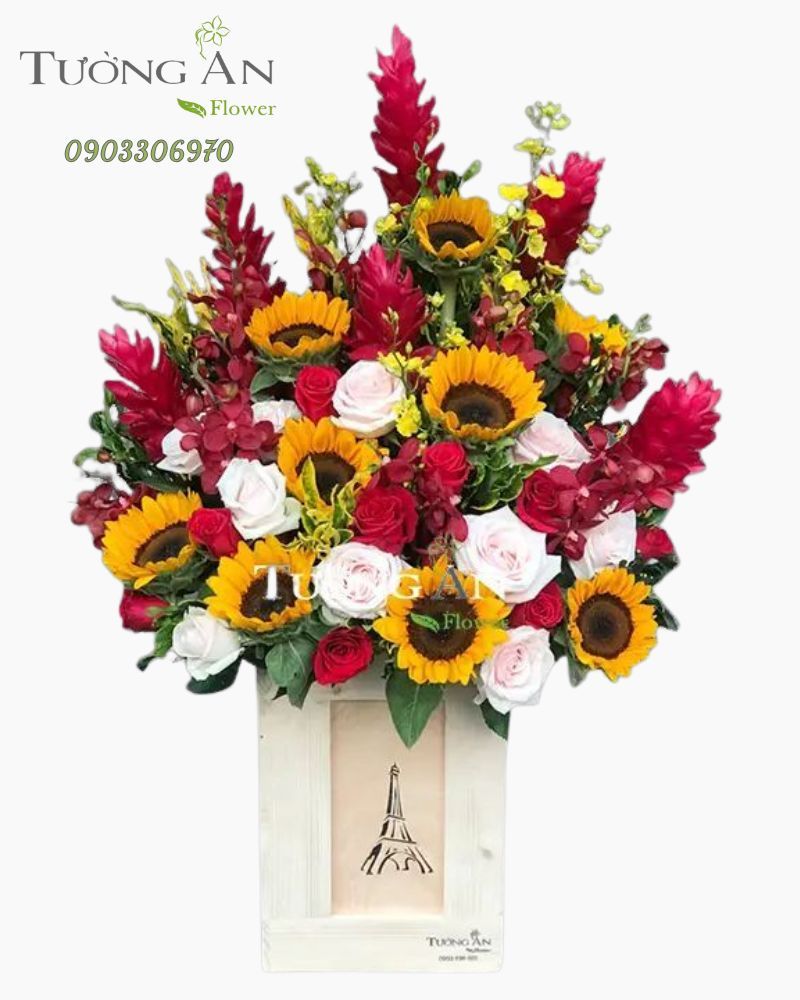  Hộp Hoa Chúc Mừng - B170 