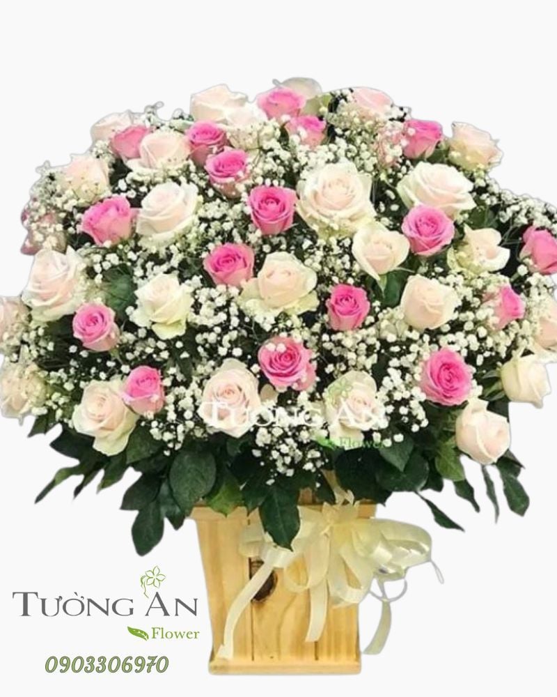  Hộp Hoa Hồng - B173 