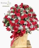  Hộp Hoa Hồng Đỏ - B124 