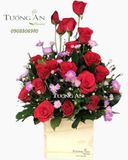  Hộp Hoa Hồng Đỏ - B128 