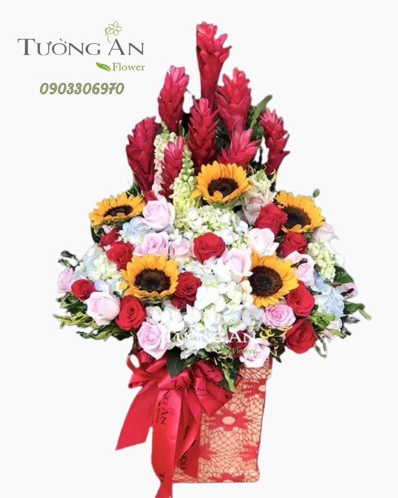  Hộp Hoa Khai Trương - B131 