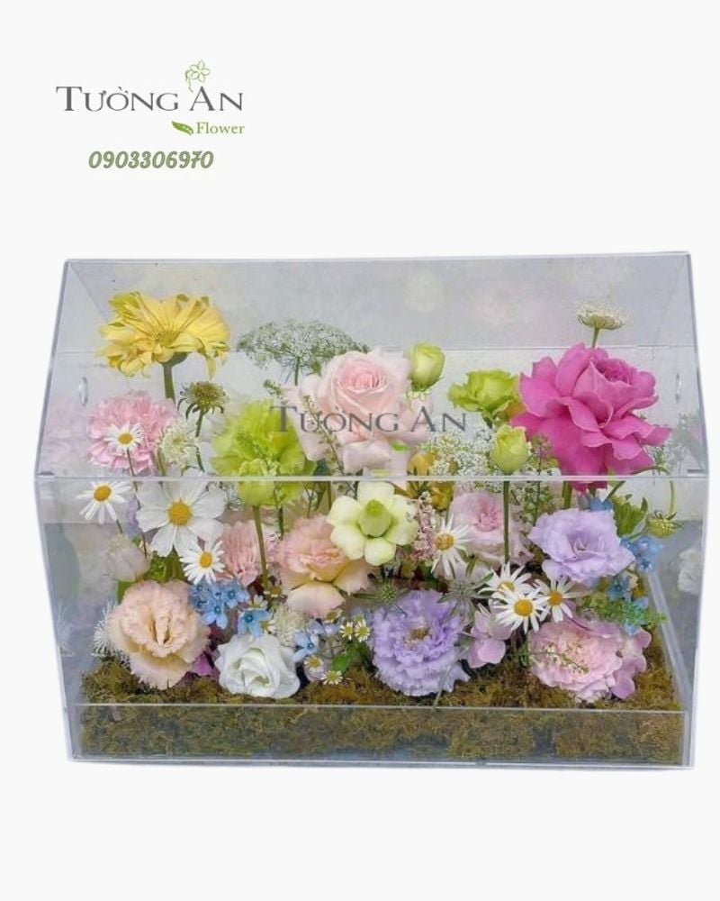  Hộp Hoa Vali Sắc Hoa Tình Yêu - HH01 