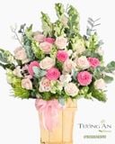  Hộp Hoa Sắc Hồng - B164 