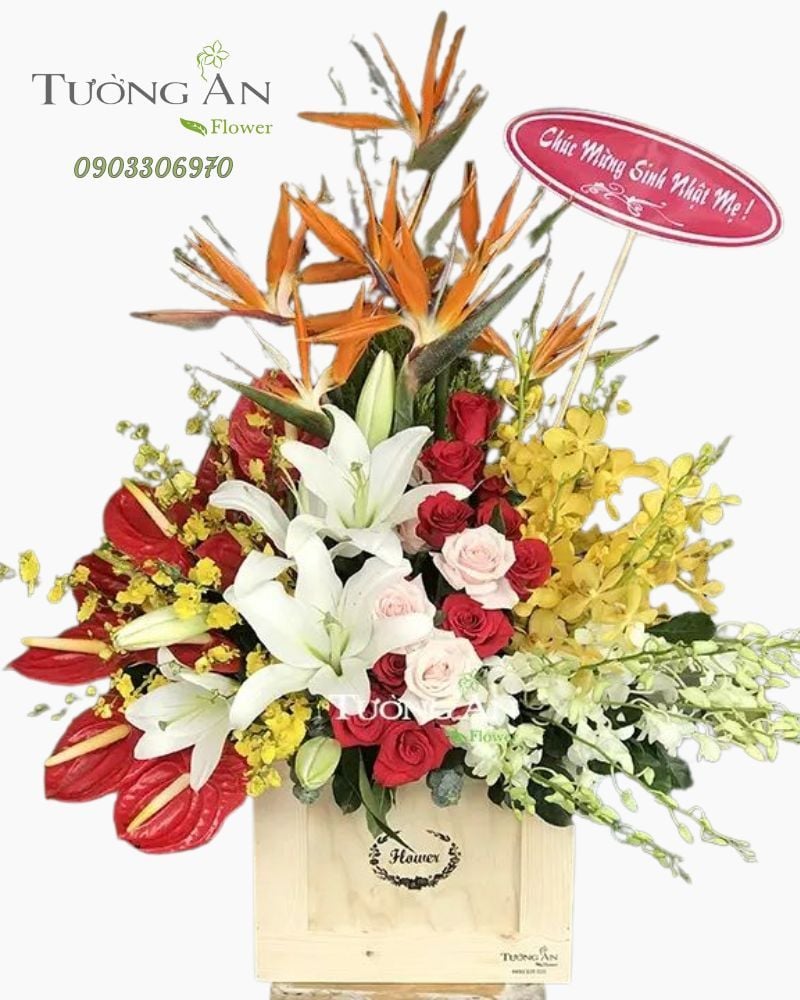  Hộp Hoa Sang Trọng - B143 