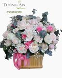  Hộp Hoa Tone Hồng - B155 