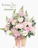  Hộp Hoa Tông Hồng - B126 