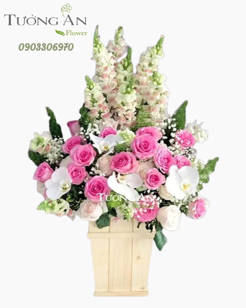  Hộp Hoa tông Hồng - B136 