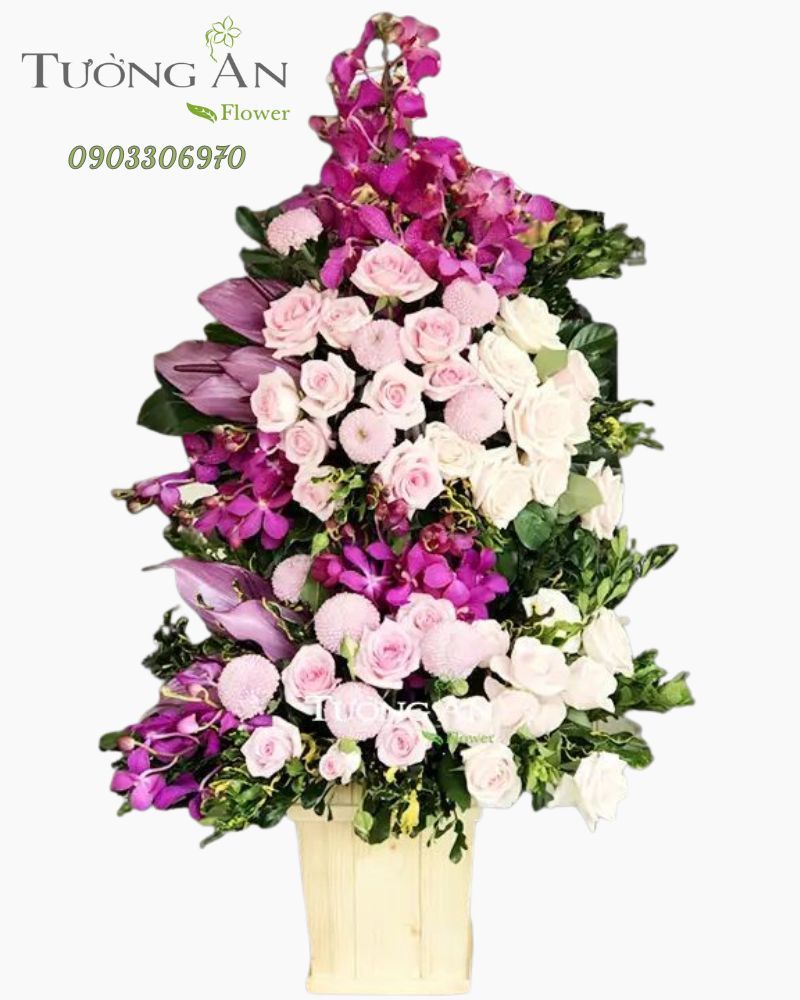  Hộp Hoa Tông Hồng Tím - B139 