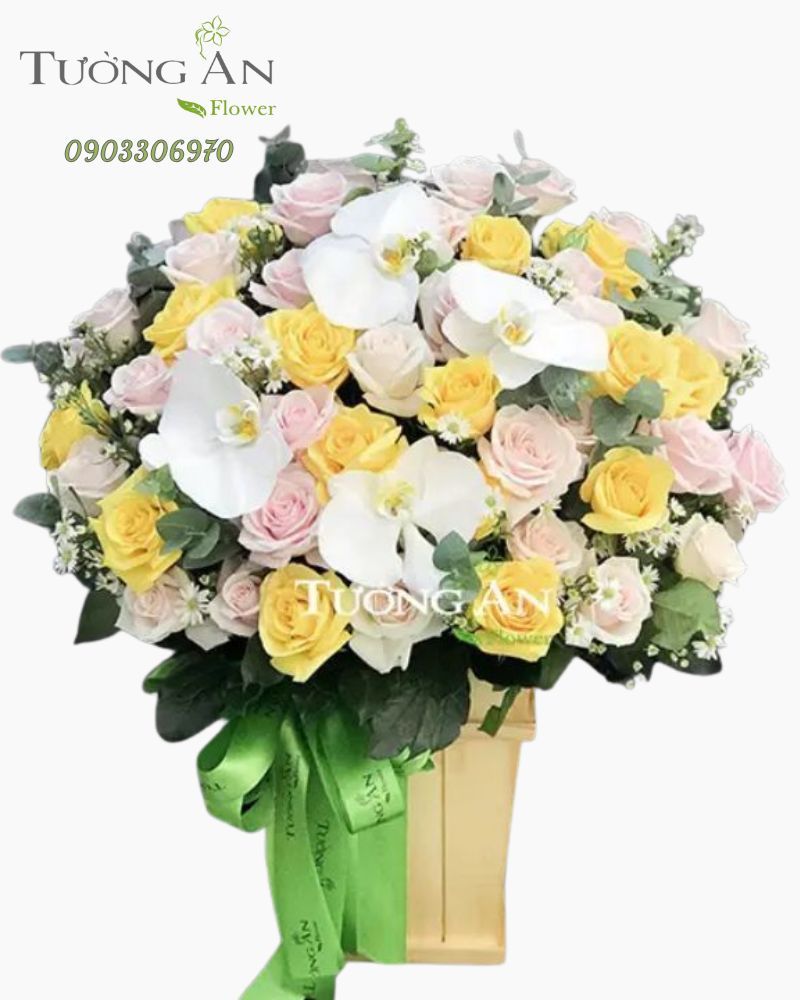  Hộp Hoa Tông Vàng - B111 