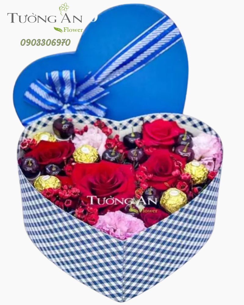  Hộp Hoa Trái Tim - B09 