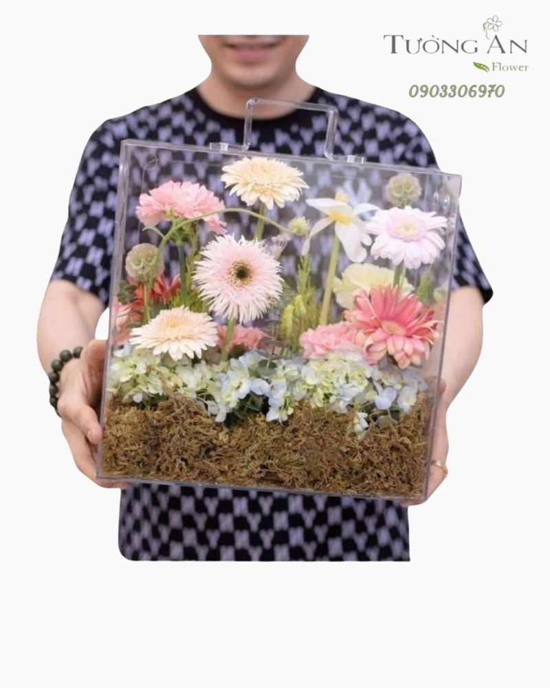  Hộp Hoa Vali Giai Điệu Màu Hoa - HH06 