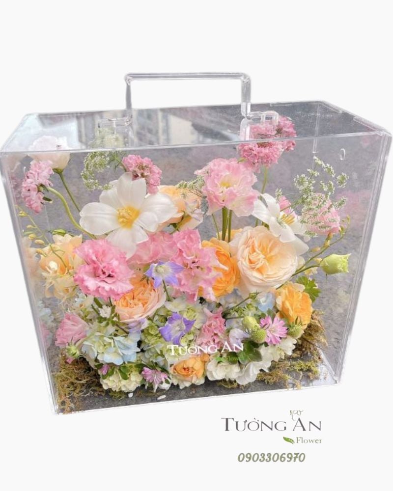  Hộp Hoa Vali Lung Linh Một Thoáng - HH03 