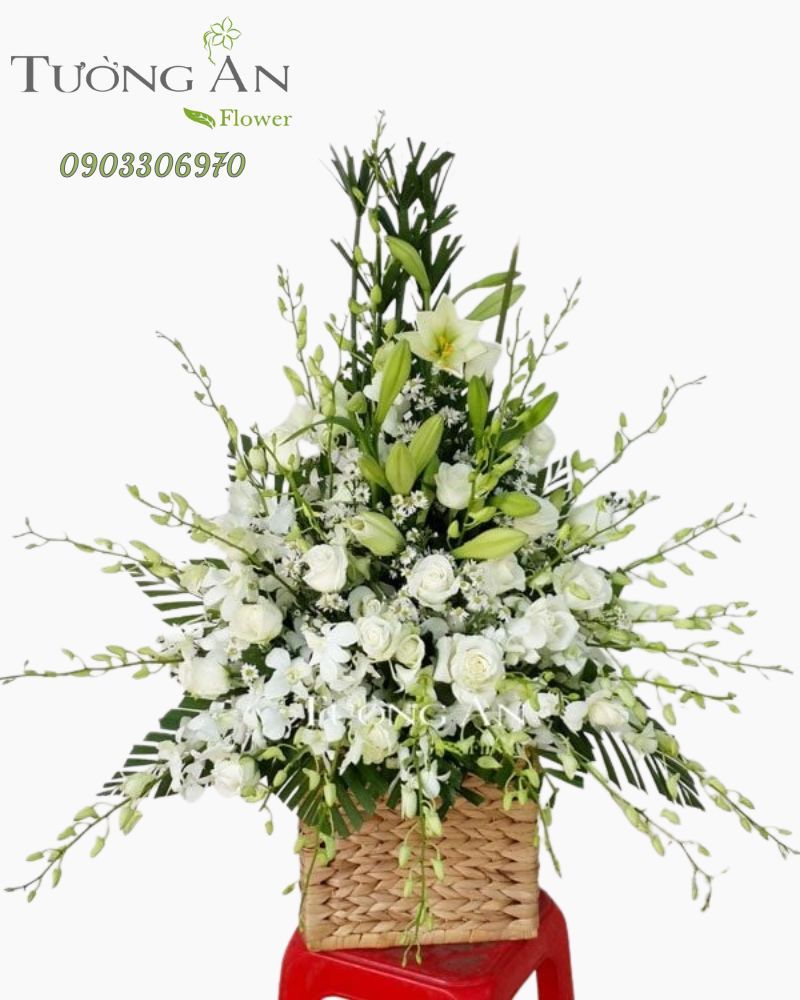  Giỏ Hoa Viếng Lặng - S771 