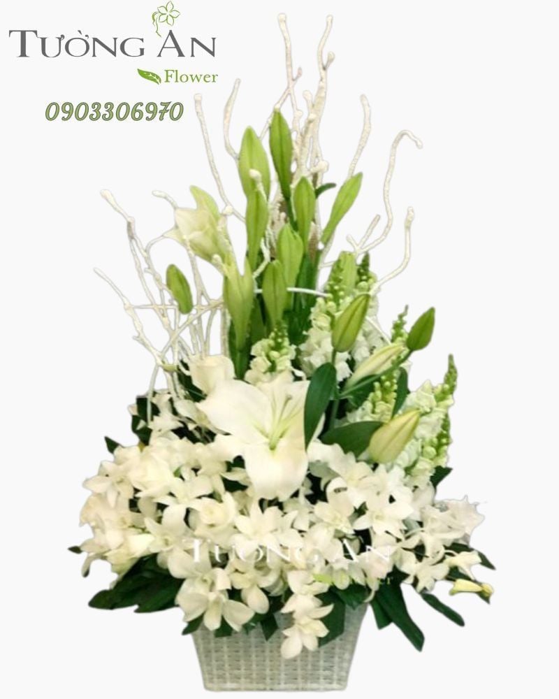  Hộp Hoa Viếng Thanh Cao - S413 