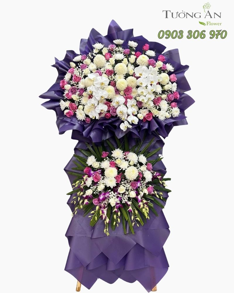  Vòng Hoa Chia Buồn Tĩnh Mặc Vĩnh Biệt - HTL14 