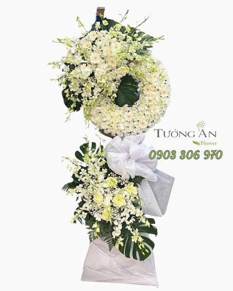 Vòng Hoa Chia Buồn Tĩnh Lặng Vĩnh Hằng - HTL20