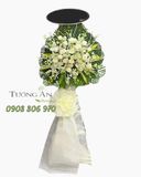 Vòng Hoa Chia Buồn Trắng An Tịnh - HTL22 