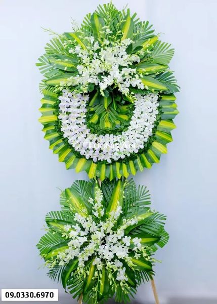 Vòng Hoa Chia Buồn 2 Tầng