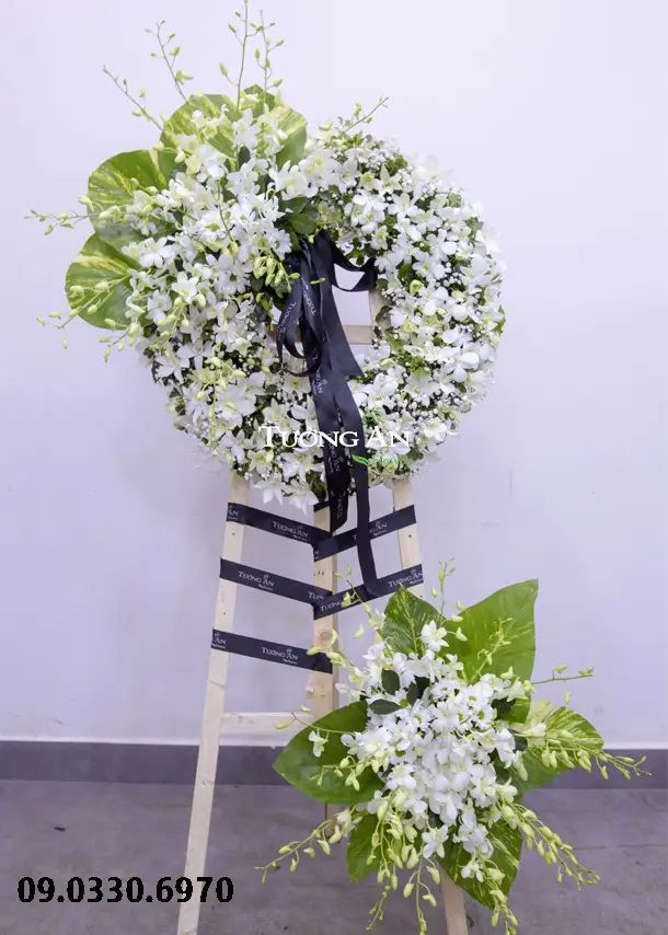  Vòng Hoa Tang Lễ Quận Gò Vấp - B308 