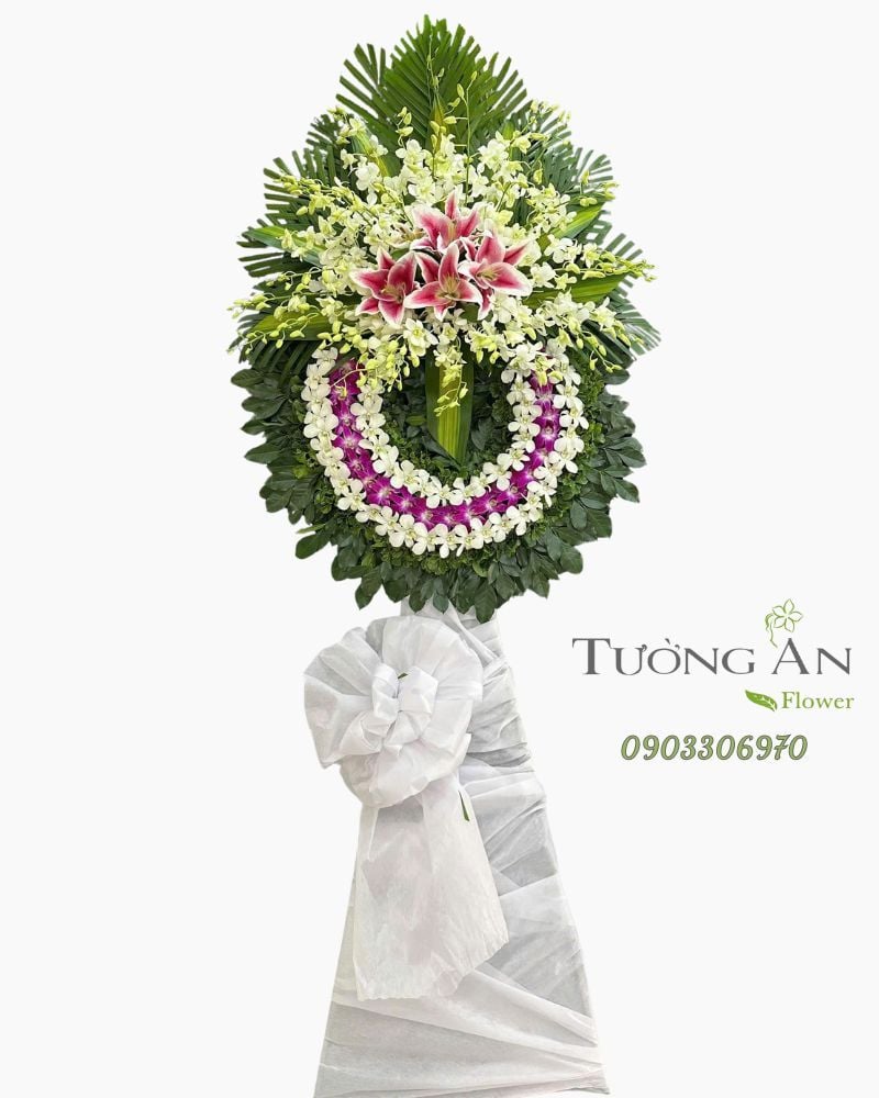  Vòng Hoa Chia Buồn Tiễn Biệt Vĩnh Hằng - HTL44 