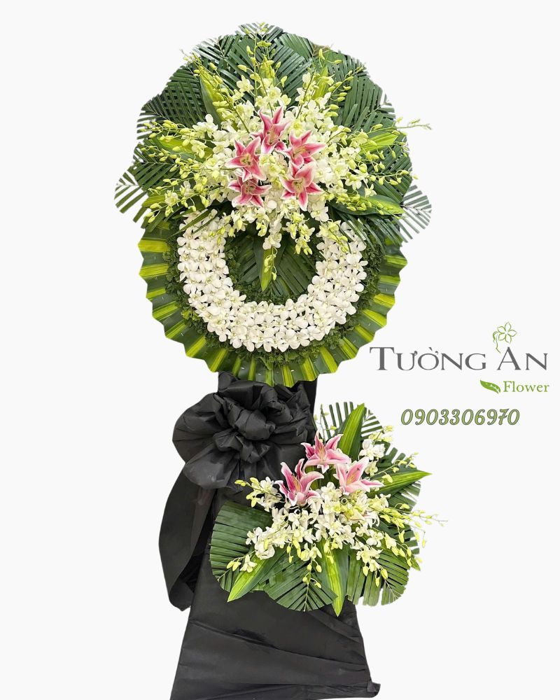  Vòng Hoa Chia Buồn Tưởng Niệm An Nhiên - HTL43 