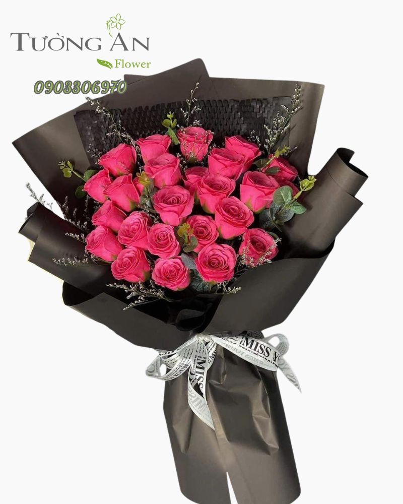  Bó Hoa Sáp Hồng Thắm Kiêu Sa - HST23 