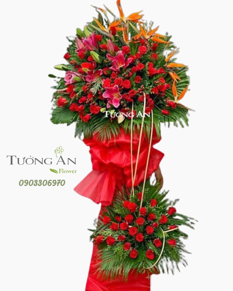  Kệ Hoa Chân Đứng Mừng Khai Trương - B485 