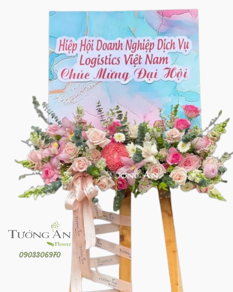  Kệ Hoa Chúc Mừng Đại Hội Hiện Đại - B468 