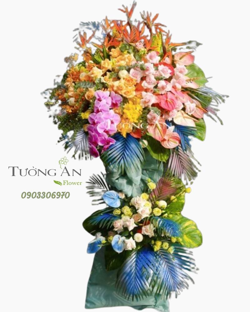  Kệ Hoa Chúc Mừng Phát Tài Phát Lộc - S487 