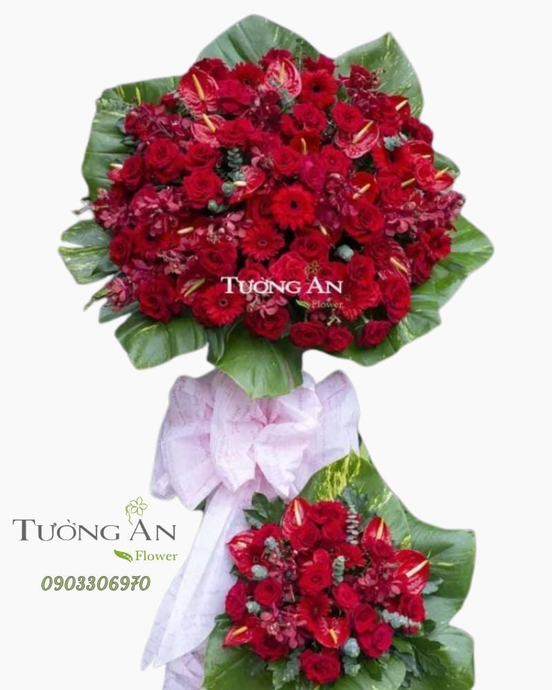  Kệ Hoa Khai Trương Tone Đỏ - B531 
