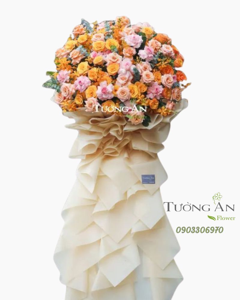  Kệ Hoa Tone Vàng Rực Rỡ - B445 