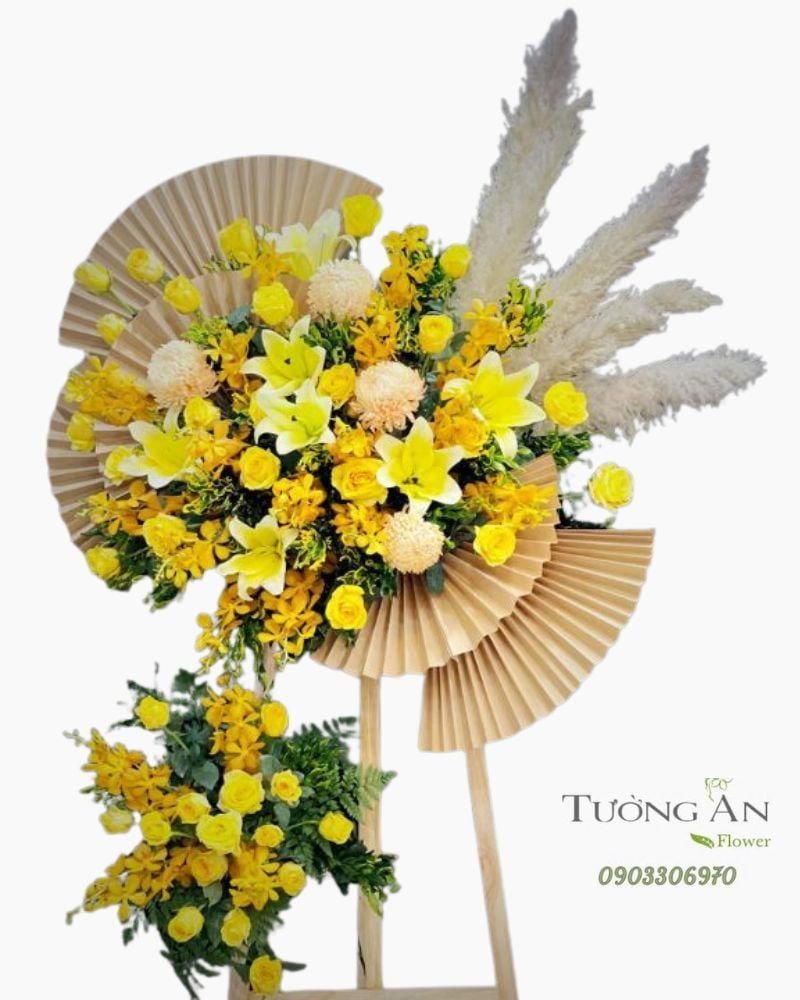  Kệ Hoa Vàng Son Khai Lộc - MM23 