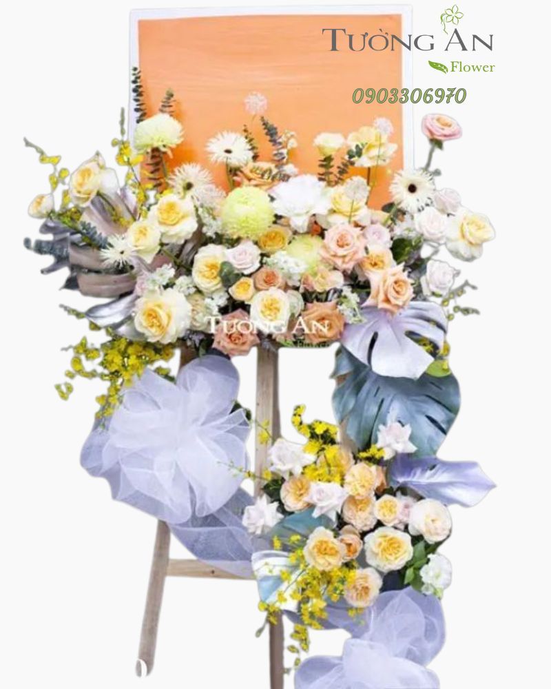  Kệ Tranh Hoa Chúc Mừng Tone Cam - B511 