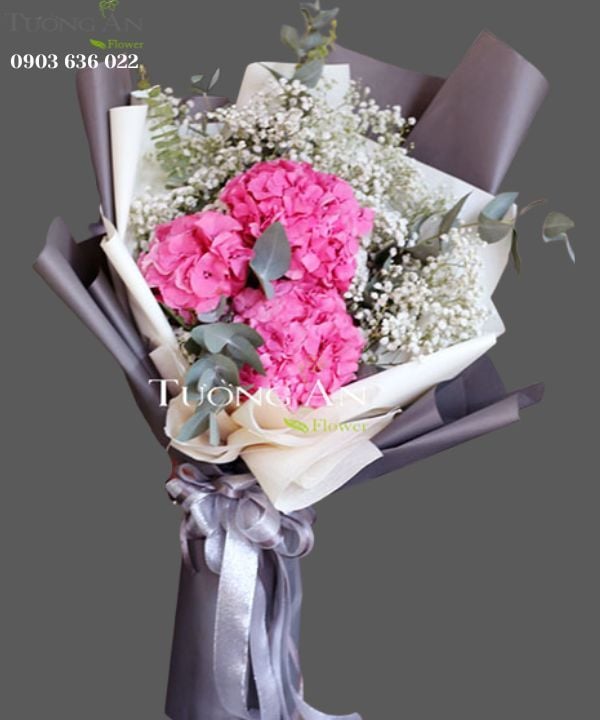  Bó Hoa Mây Hồng - S375 