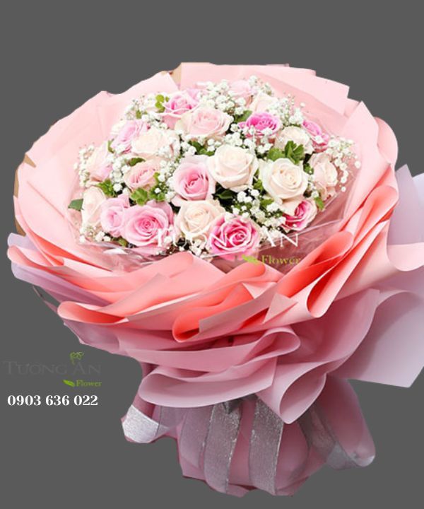  Bó Hoa Nụ Hồng Mong Manh - S462 