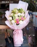  Bó Hoa Duyên Dáng Sắc Hồng - S193 
