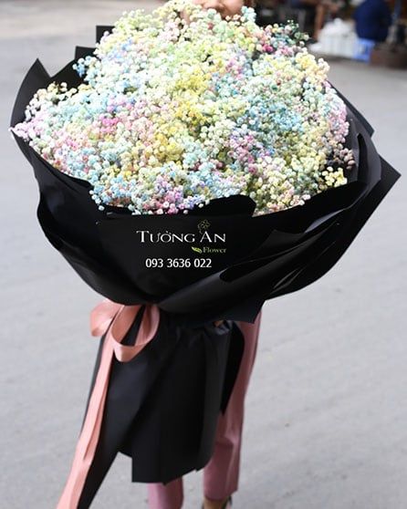 Bó Hoa Baby Rainbow