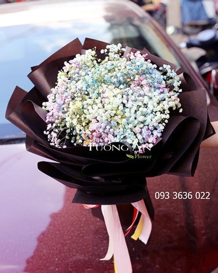 Bó Hoa Baby Rainbow