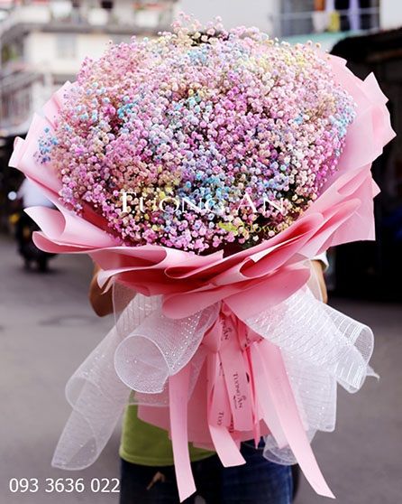 Bó Hoa Babi Rainbow