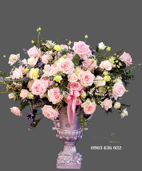  Bình Hoa Sắc Hồng Xinh - S579 