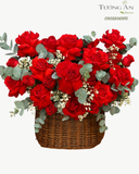  Giỏ Hoa Rực Đỏ Yêu Thương - GH25 