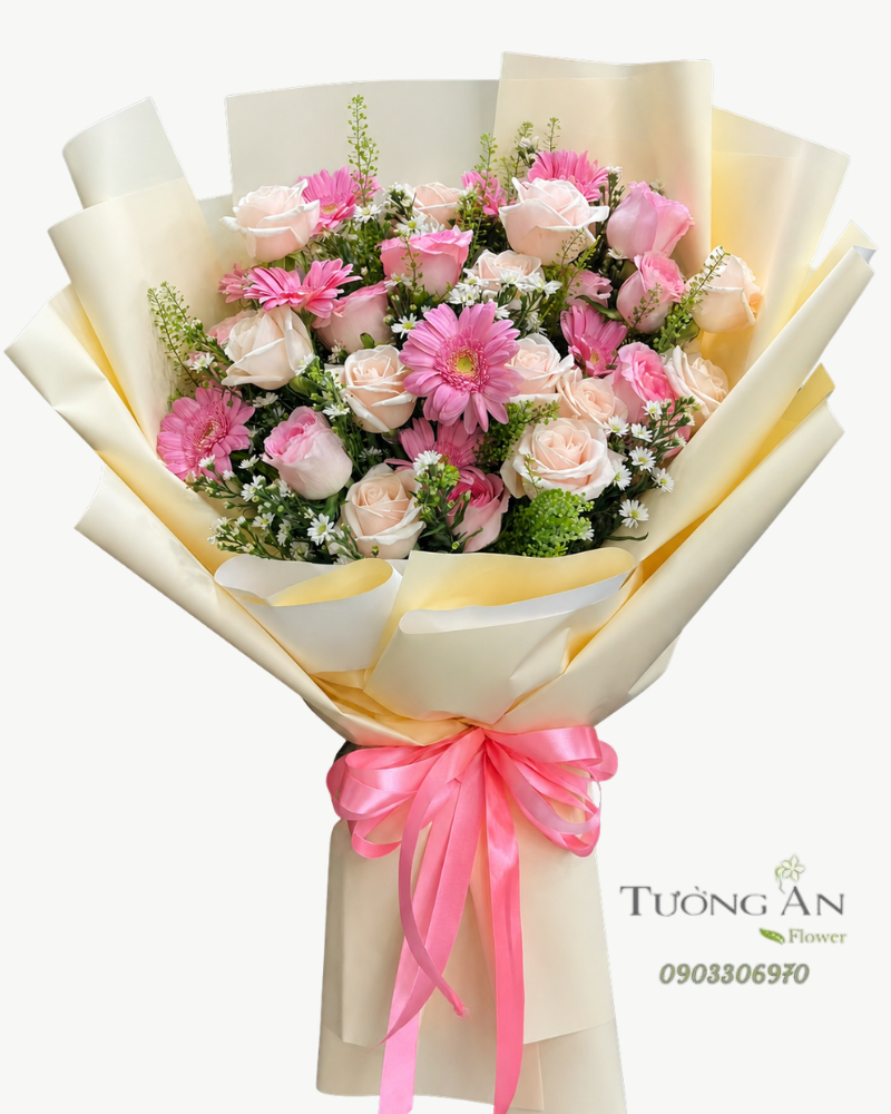  Bó Hoa Ngọt Ngào Dịu Êm - HBD93 