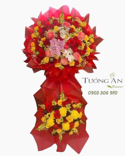 Hoa Chúc Mừng Hồng Phát Rạng Danh - HCM45