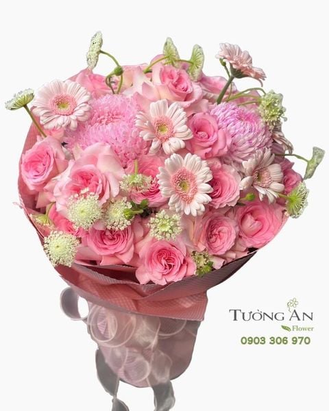 Bó Hoa Mộng Hồng Thanh Xuân - HBT44