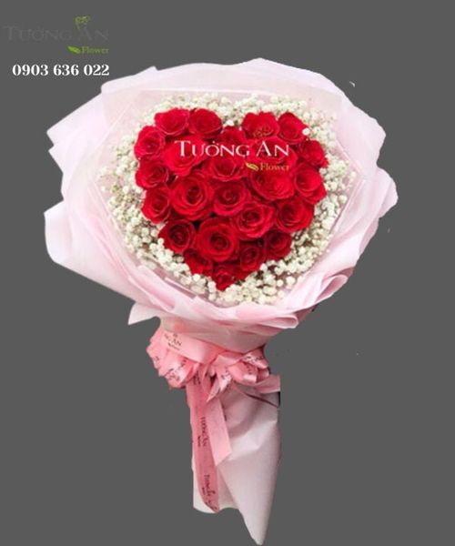Bó Hoa Trái Tim Yêu