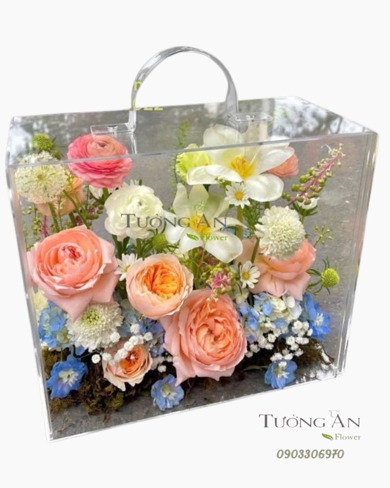  Hộp Hoa Vali Hương Sắc Đầu Hạ - HH10 