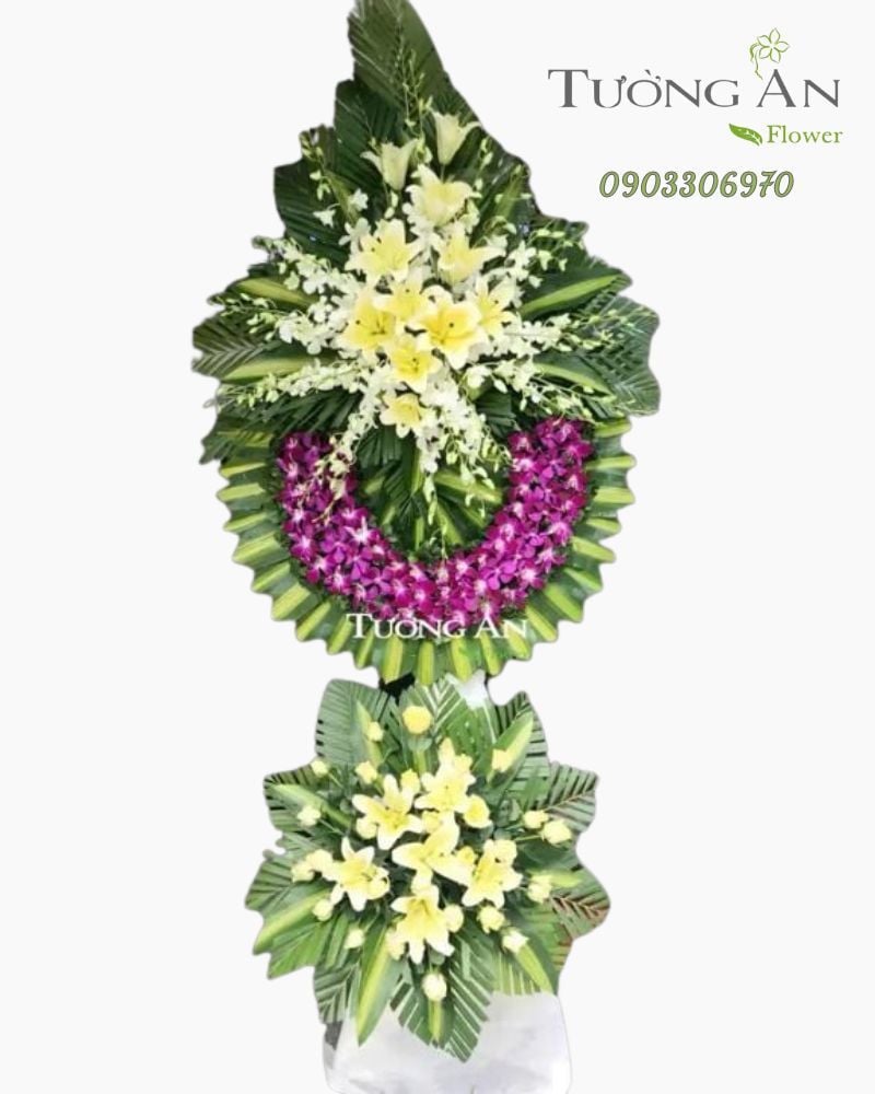  Vòng Hoa Chia Buồn 2 Tầng - B208 