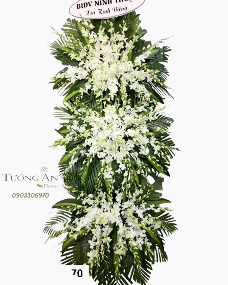  Vòng Hoa Chia Buồn Cao Cấp - B240 