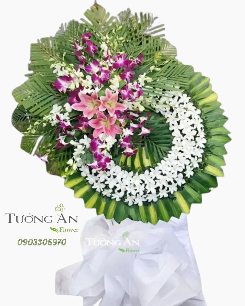  Vòng Hoa Chia Buồn Giá Rẻ - B218 